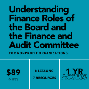 V2_Understanding Finance Roles of the Board and the Finance and Audit Committee NFP